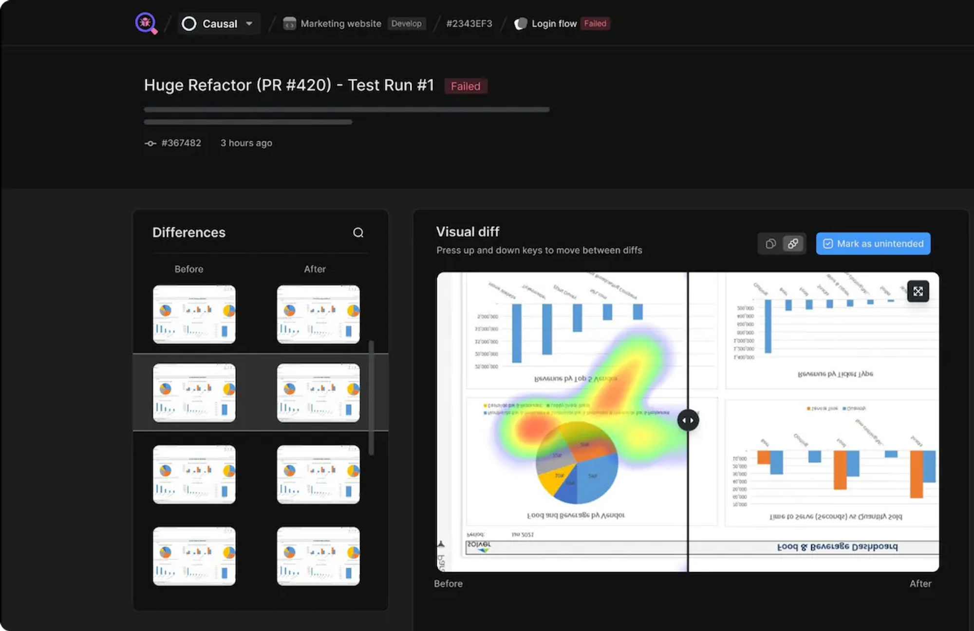 Meticulous for visual regression testing