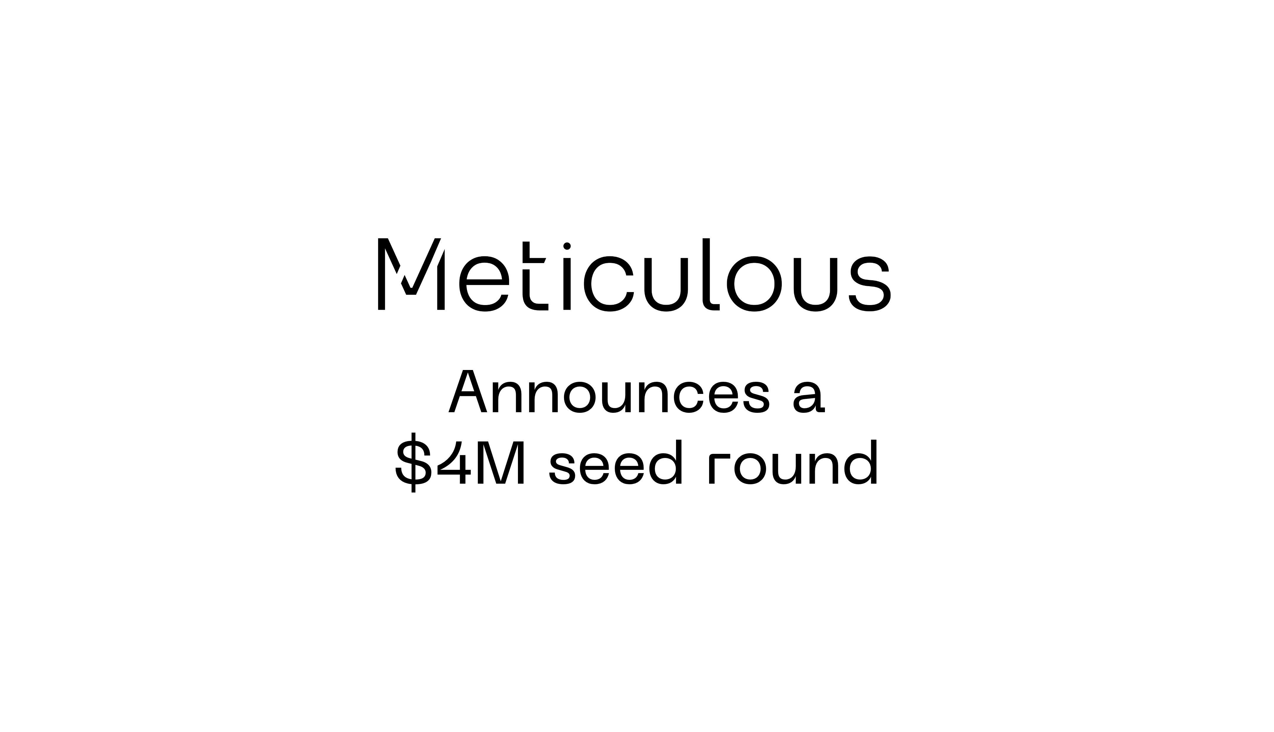 Meticulous Announces $4 million Seed Round to Help Developers Make the World's Code Safe, Performant and Reliable