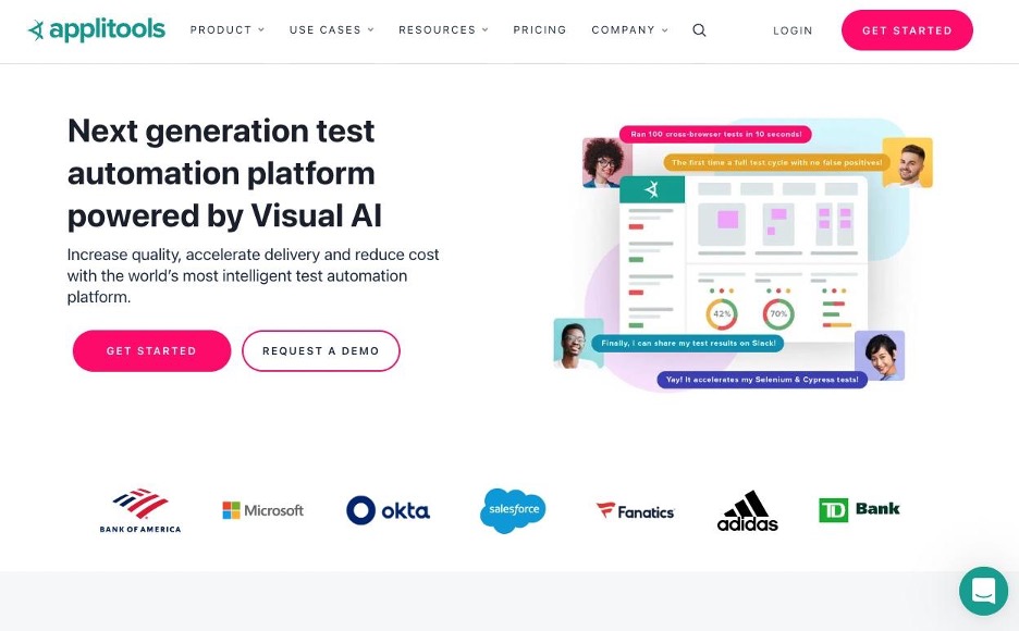 Applitools website