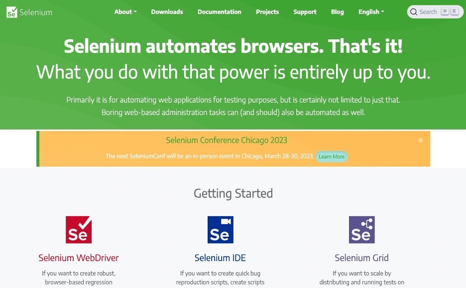 Selenium website