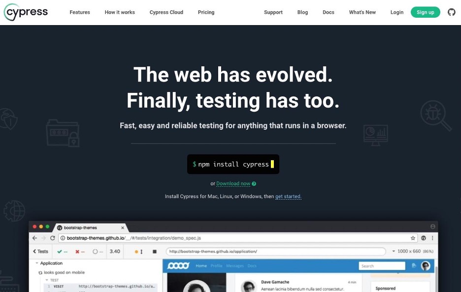 Cypress website